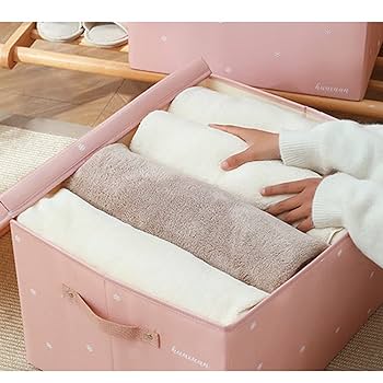 Amazon.co.jp: CIANAP 収納ボックス 折り畳み ピンク 収納ケース
